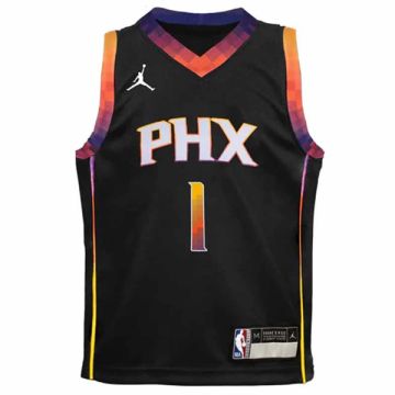 KIDS' NBA DEVIN BOOKER PHOENIX SUNS ICON REPLICA JERSEY 'BLACK'