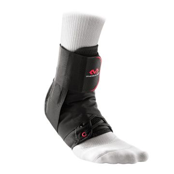 LACE-UP ANKLE SUPPORT BRACE WITH STRAPS